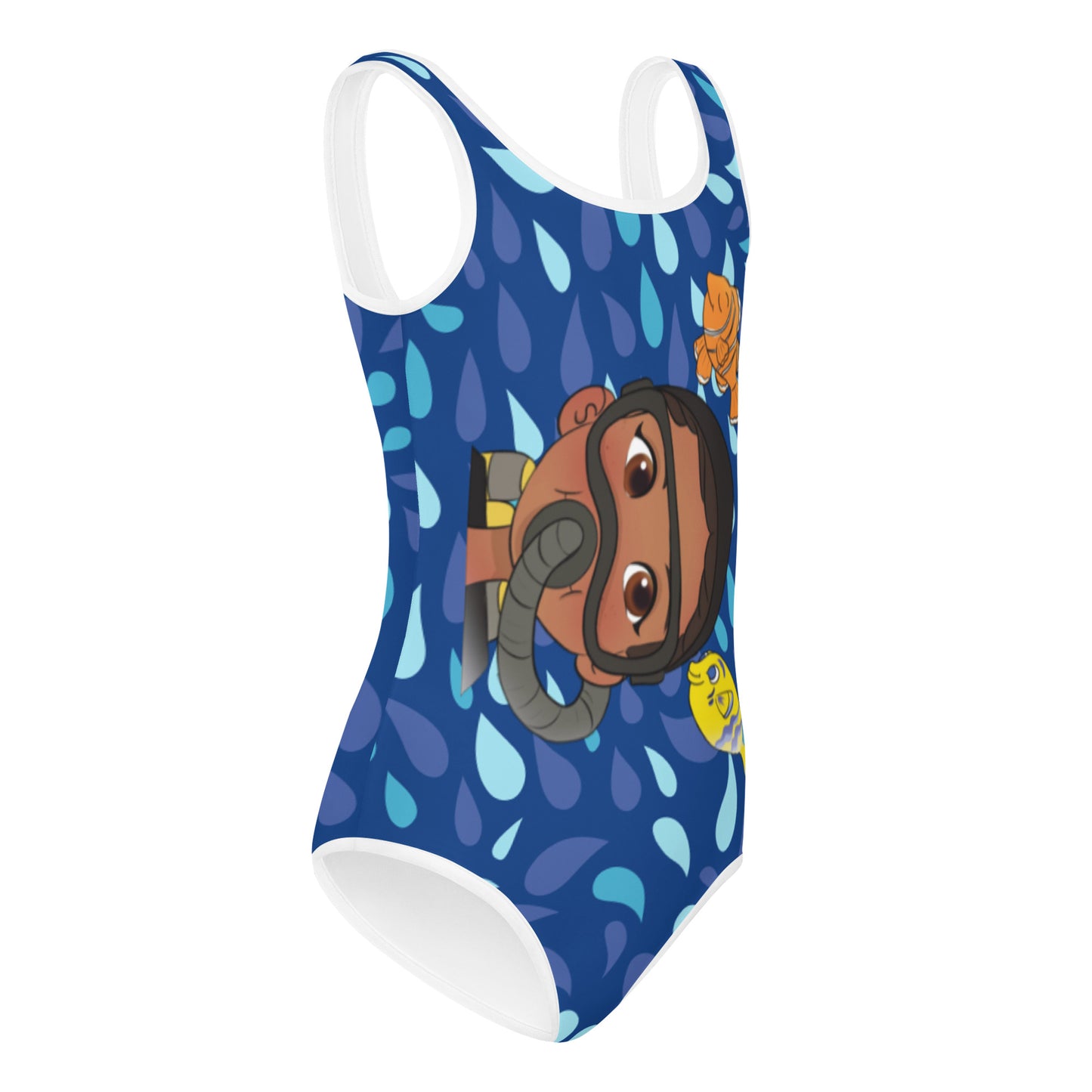 Ya-Ya Scuba Print Kids Swimsuit